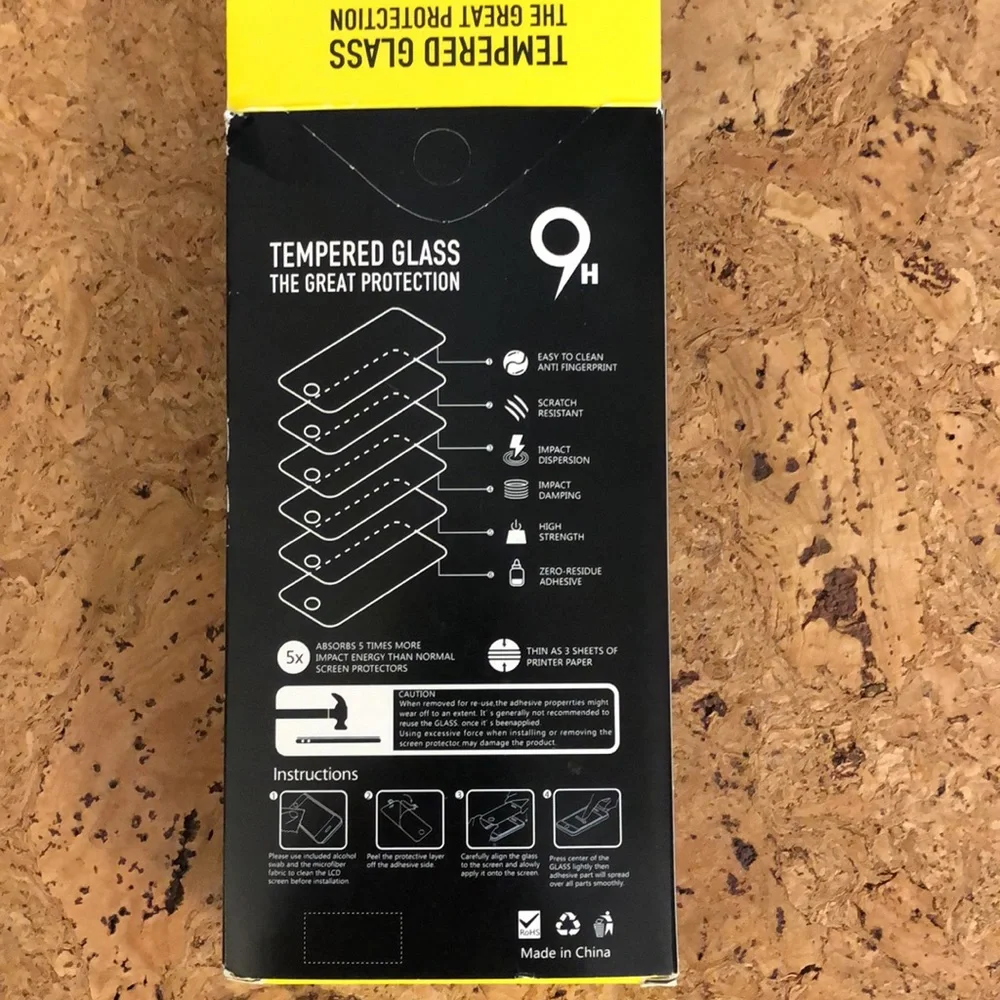 Box of 10- iPhone 13/13 Pro tempered glass screen protectors